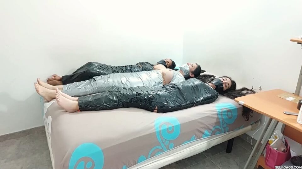 Three Struggling Bondage Mummies — gallery-7