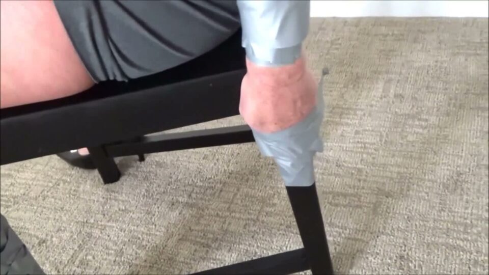 Double Crossed Fbi Agent Taped to a Chair, Teased and Tape Wrap Gagged — gallery-8