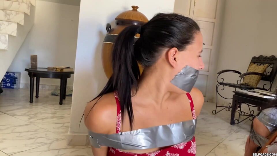 Spin the Bottle Bondage Game – Sock Gags, Tape Ties & Mummification (Vol. 1–2) — gallery-1